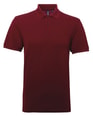 Heren Polo Asquith & Fox Polycotton Burgundy